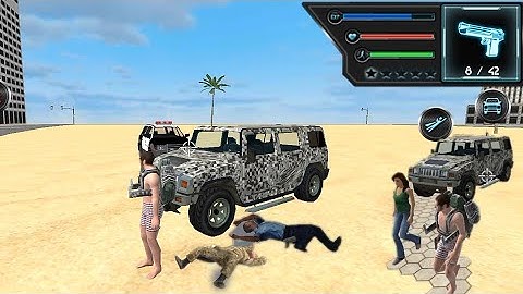 ARMY CAR!! Jetpack Hero Miami Crime; walkthrough Gameplay