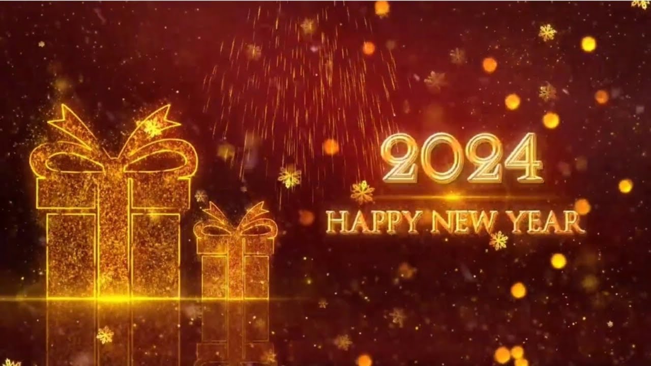 Happy New Year Countdown 2024. Greetings in Full HD No Copyright YouTube