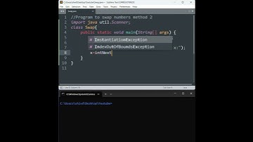 Java program for Swapping two numbers | Swapping  using third variable Z |#java #coding #programming