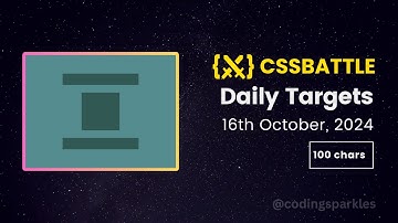 CSS Battle Daily Targets Solution | October 16, 2024 | #html #css #cssbattle