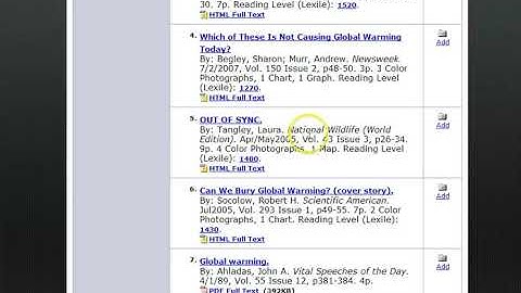 How To Cite Database Articles