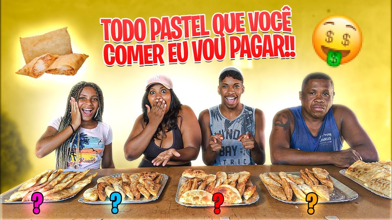 TODO PASTEL QUE VOCÊ COMER EU VOU PAGAR - Desafio as cegas-