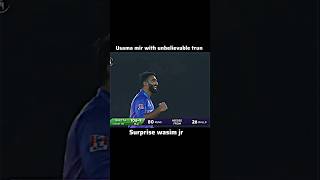 Usama Mir’s UNBELIEVABLE clean bold 😱🏏 Wasim Jr #pakistancricket #foryou #psl # shorts