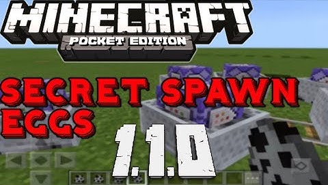 NEW Minecraft Pocket Edition 1.1 Secret Spawn Eggs