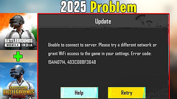 Unable to connect to server. Please try a different network or grant WiFi Problem in PUBG/BGMI 2025