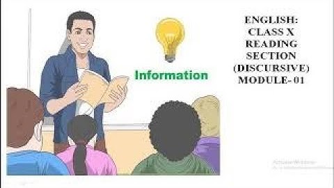 Reading section  module 1 class 10