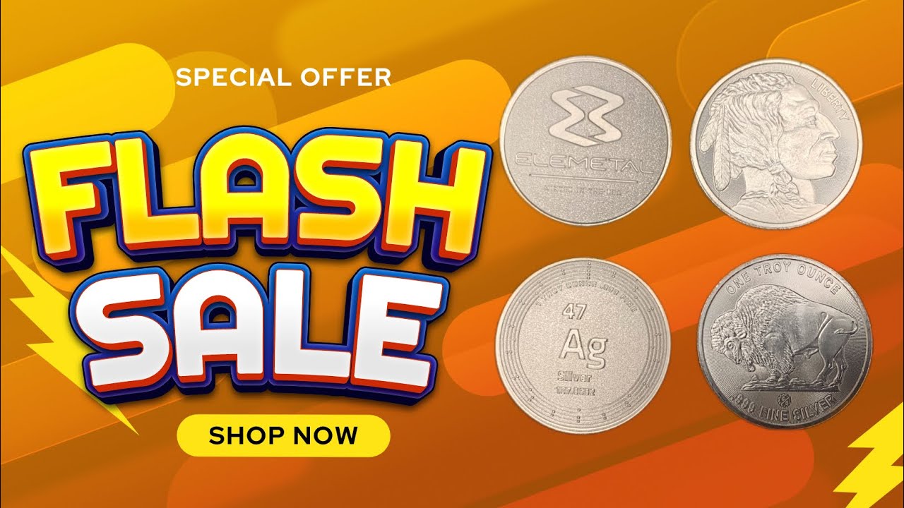 FLASH SALE | 1 oz Silver Buffalo Round / 1 oz Silver Elemetal Round