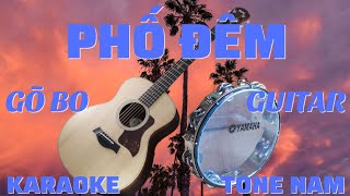Download Lagu KARAOKE PHỐ ĐÊM//GÕ BO - GUITAR//TONE NAM(Amoll)NÉT VIỆT KARAOKE MP3