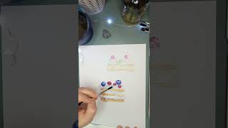 #artstudio #painting #artwatercolor  #cakepainting  🎨🧁малюємо тістечка аквареллю