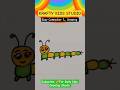 Easy Caterpillar 🐛 Drawing For Kids | Simple Drawing | Step By Step Drawing  #short  #drawing