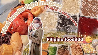 Filipino Students in Korea | Boodle Fight, Eating filipino foods!! (Finally!!)