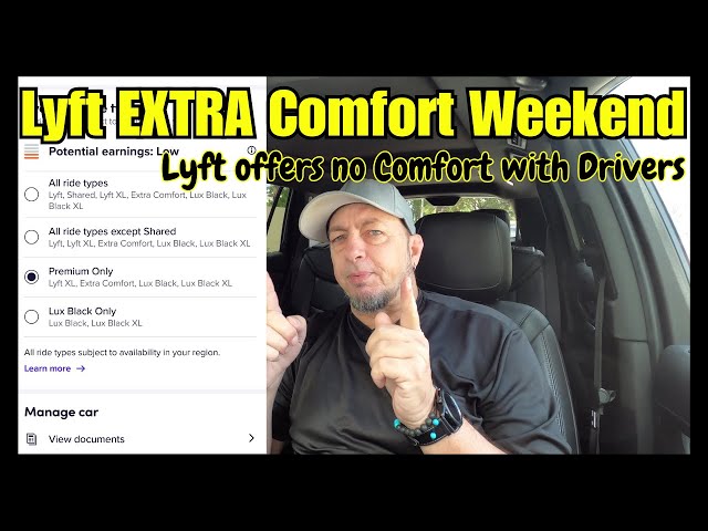 Introducing Extra Comfort - The Lyft Driver Blog