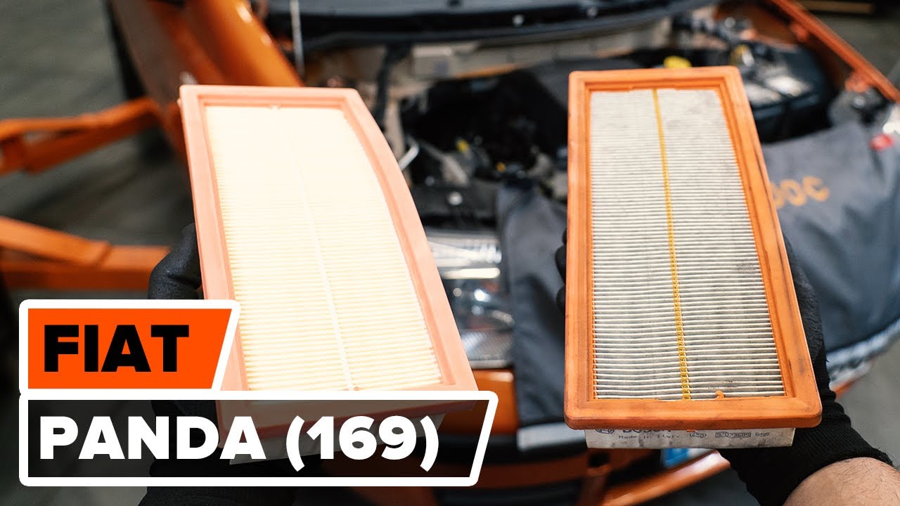 Ako vymeniť vzduchový filter na FIAT PANDA 2 (169) [NÁVOD