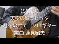 【ジブリ】天空の城ラピュタ / 君をのせて　ソロギター　編曲蓮見昭夫