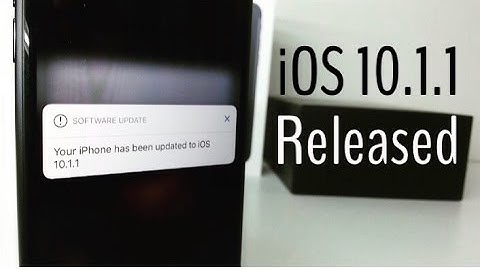 iOS 10.1.1 Released - All You Need to Know