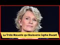 Sophie davant la triste nouvelle pour lanimatrice