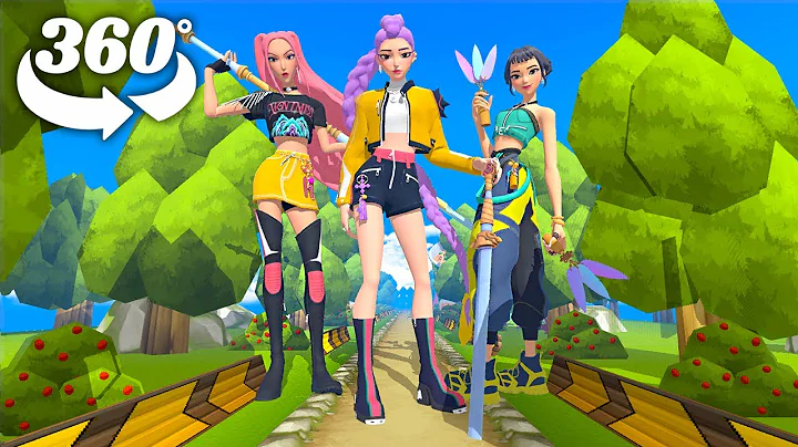 K-pop Demon Hunters - Huntrix chase you !  360° VR