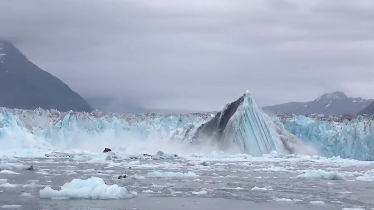 Huge Glacier Calving YouTube Huge Glacier Calving YouTube