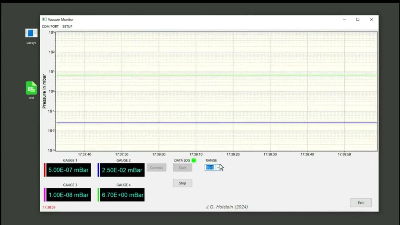 Vacuum Monitor data logger with System map part1 YouTube