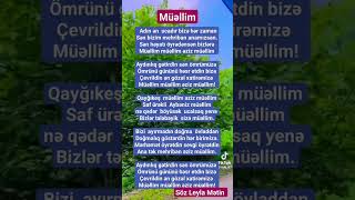 Müəlli̇m Mahnisi. Resimi