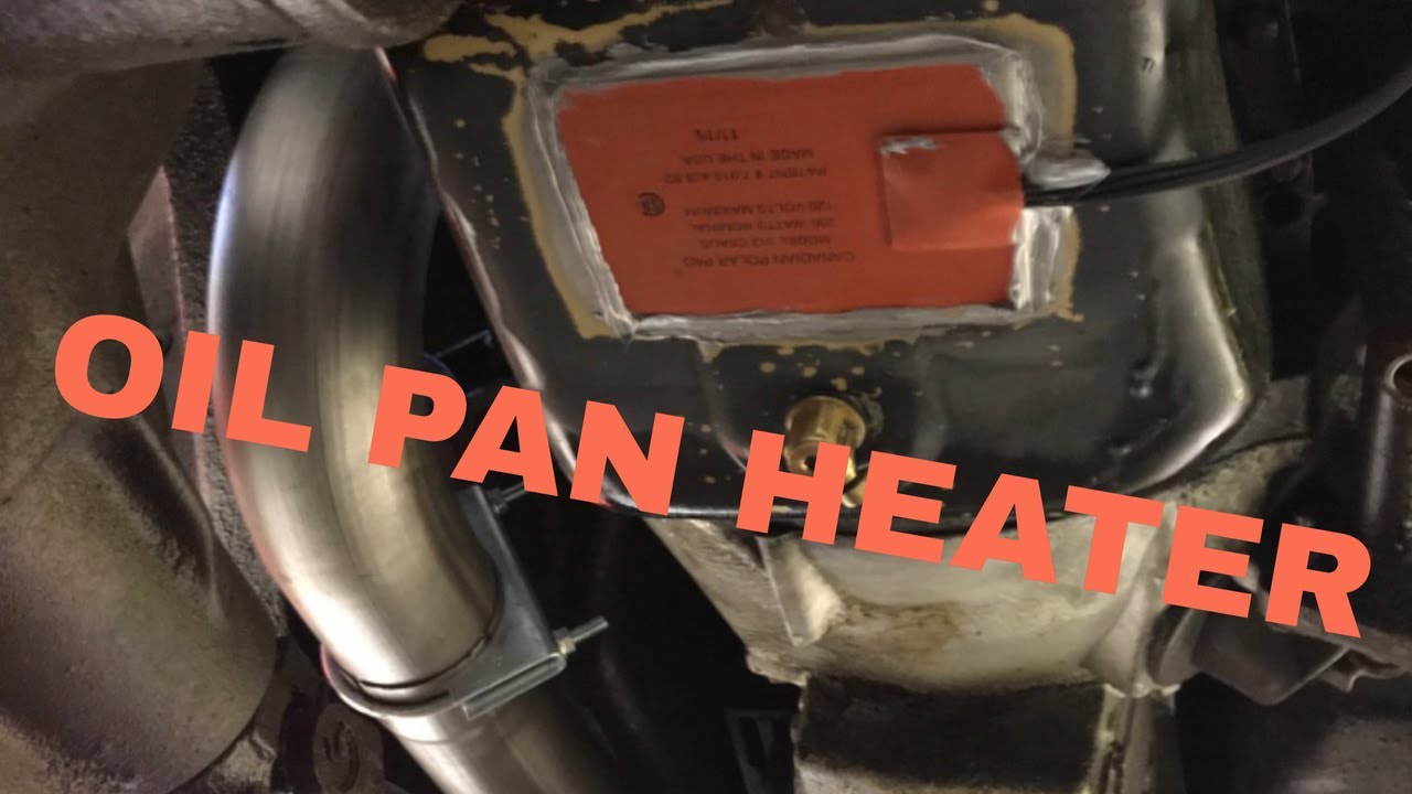 Engine Oil Heater Silicone Hot Pad 100 Watt 4''x 5'' Pan Heating Tank Car Sump
