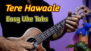 Video thumbnail of "Tere Hawaale - Instagram Trending Song | Easiest Ukulele Tabs Lesson"