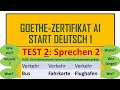 Goethe-Zertifikat A1/Start Deutsch 1 | Sprechen 2 | Um Informationen bitten | Verkehr