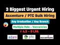 🔥Bulk Hiring 2025 | Accenture OFF Campus Drive 2025 Batch | 2025 Batch Hiring OFF Campus