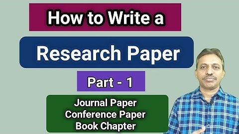 How to Write a Research Paper Part-1 I Journal Paper I Seshu Creations I In Telugu