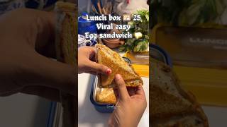 Lunch box series 25 | viral egg sandwich #shorts #viral #shortfeed #lunchbox