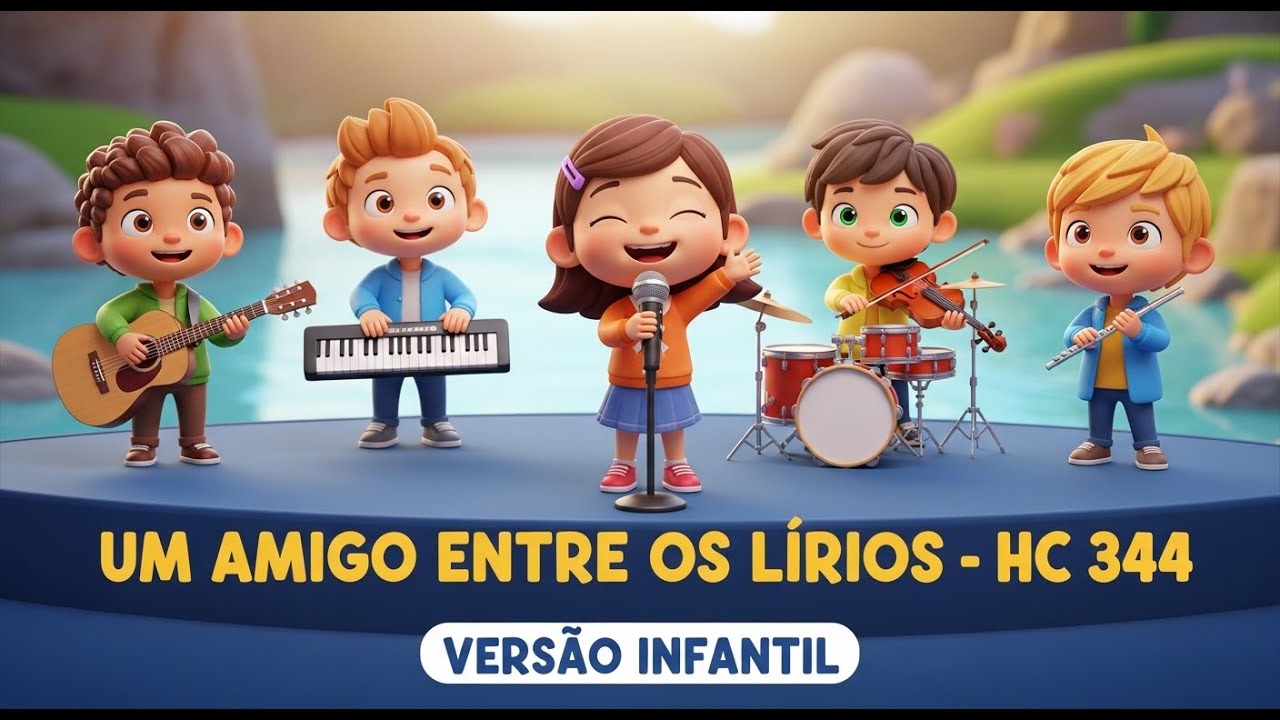 UM AMIGO ENTRE OS LIRIOS -  Harpa Cristã 344 | Versão Infantil