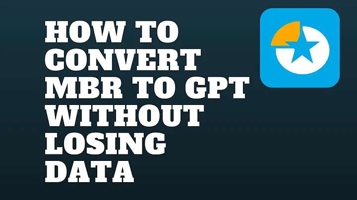 How to Convert MBR to GPT without Losing Data