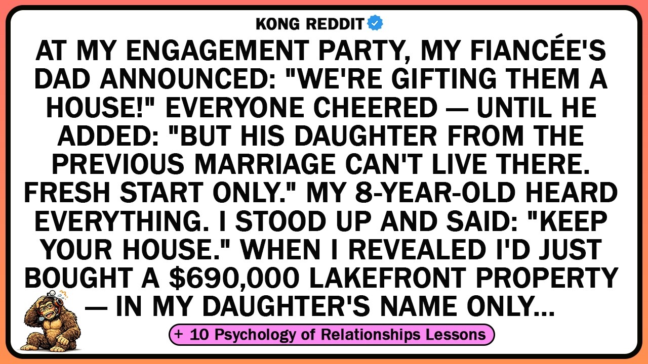 At my engagement party, my fiancée's dad announced: 