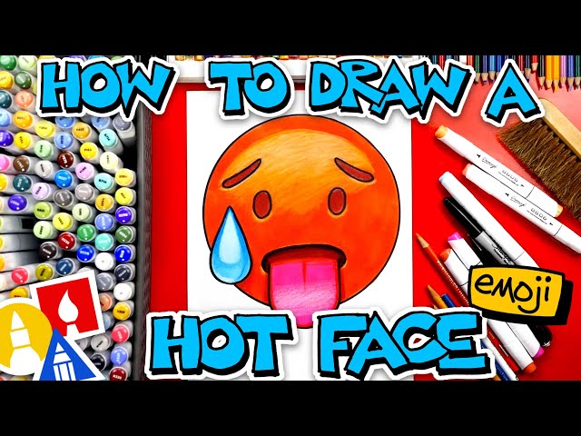 How to Draw a Emoticon Scared-Surprised Face Time-Lapse Cute art on paper  for kids HD 😨 