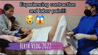 Contraction and labor pain | Birth Vlog 2022 | Labor and delivery vlog | Normal delivery