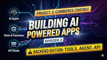 Build an AI E-commerce Agent: Backend, Tools & API | Ep 2| Building AI powered Apps