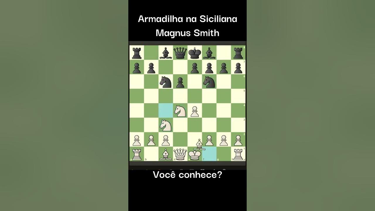 Armadilha na Defesa Siciliana #Xadrez #Chess #Ajedrez #aprendeentiktok