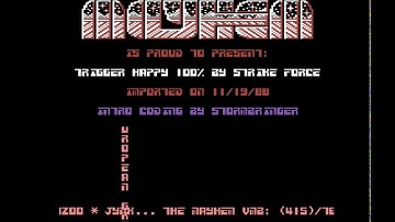 Mayhem Intro - Commodore 64 - C64 - Trigger Happy - Cracktro