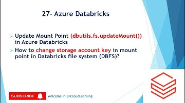 27- Update Mount Point dbutils.fs.updateMount() in Azure Databricks in Hindi #azuredatabricks