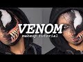 Venom Halloween makeup tutorial (no FX supplies needed) | Elora Jean