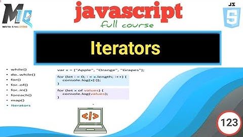 Javascript Iterators Methods in Urdu Hindi ||  Next() function ?