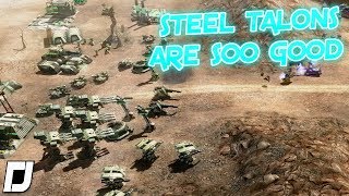 Steel Talons are soo GOOD , One Vision , C&C 3 Kanes Wrath , 2v2 Vs Brutal Ai , Multiplayer Gameplay