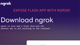 How to Create a Local Flask App & Expose It Online with Ngrok - Complete Guide | Tamil