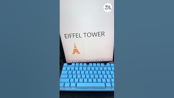 Eiffel Tower | #tricks #asmr #asmrkeyboard #computer #pc