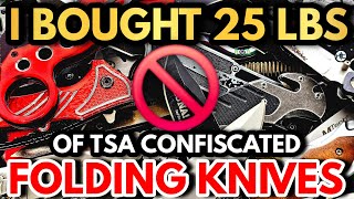 I Bought 25 POUNDS Of TSA Confiscated Knives
