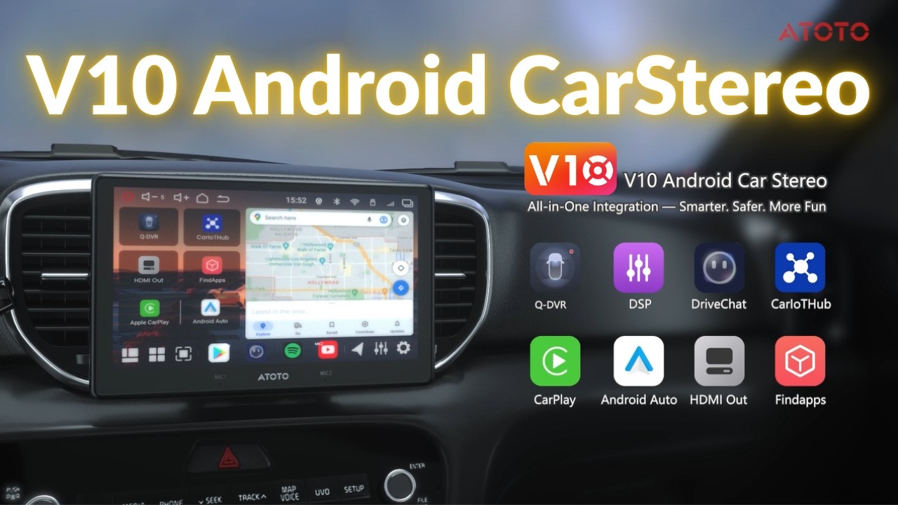 V10G211OC 10インチQLED Android14 カーナビ 8コア 6+128GB – ATOTO JP
