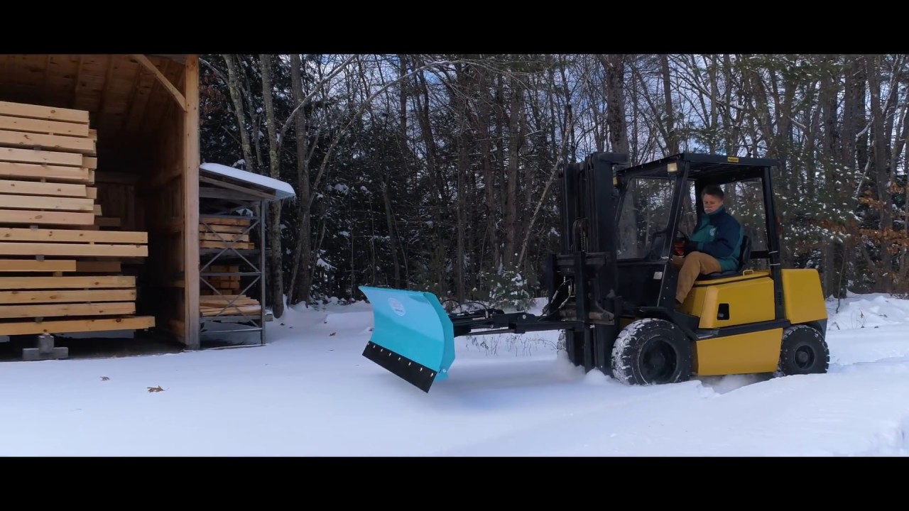 Snow Plow Blade for Forklifts YouTube
