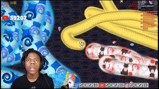 IShowSpeed Plays Slither.io & Wormmite (Full Video) screenshot 5