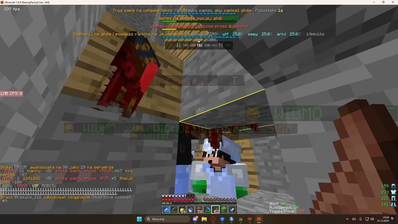 jakis newgen youtuber z 1.16 spiewa w nogach na arivi