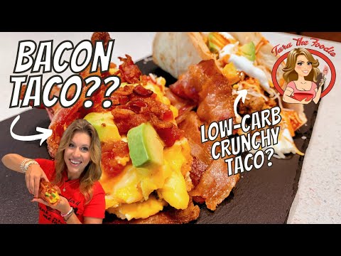 How To Make Taco Shells 2 Ways | Bacon Taco and Low-Carb Crunchy Taco | Tara the Foodie
